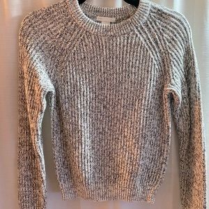 Speckled gray knit sweater